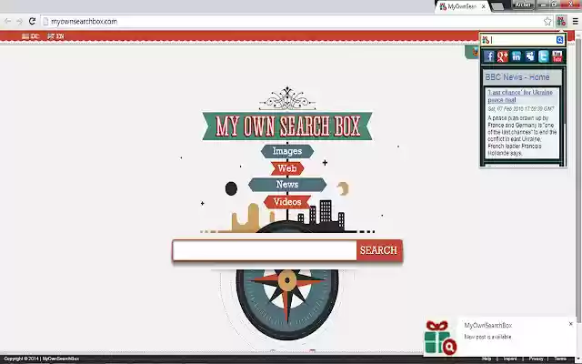 MyOwnSearchBox from Chrome web store to be run with OffiDocs Chromium online MyOwnSearchBox from Chrome web store to be run with OffiDocs Chromium online