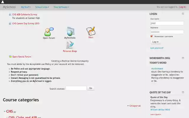 MySchool Secure Exam Browser 1.64  from Chrome web store to be run with OffiDocs Chromium online