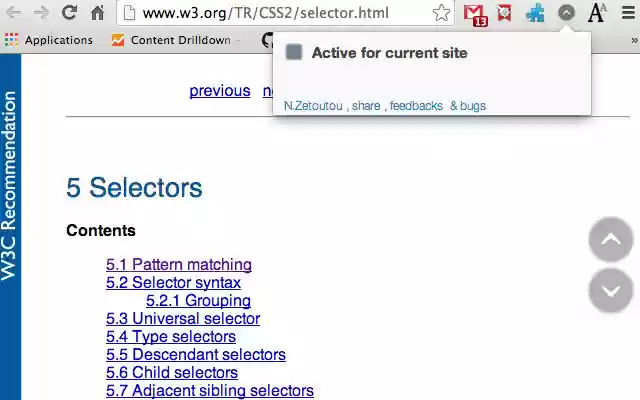 My Scroll Button  from Chrome web store to be run with OffiDocs Chromium online