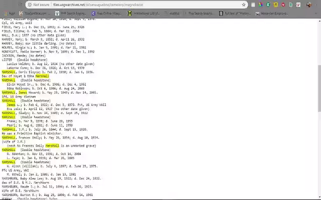 MySurnames.org Search Keywords  from Chrome web store to be run with OffiDocs Chromium online