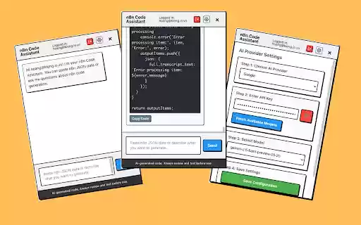 n8n Code Assistant aus dem Chrome Web Store kann mit OffiDocs Chromium online ausgeführt werden n8n Code Assistant aus dem Chrome Web Store kann mit OffiDocs Chromium online ausgeführt werden