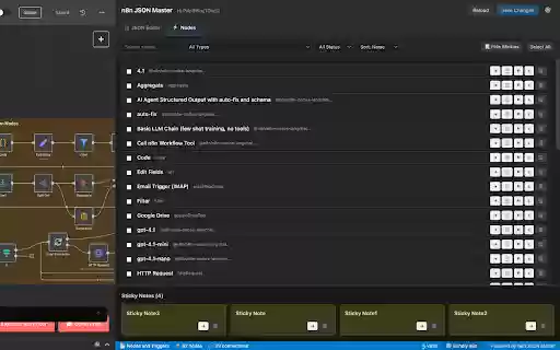 n8n JSON Master  from Chrome web store to be run with OffiDocs Chromium online