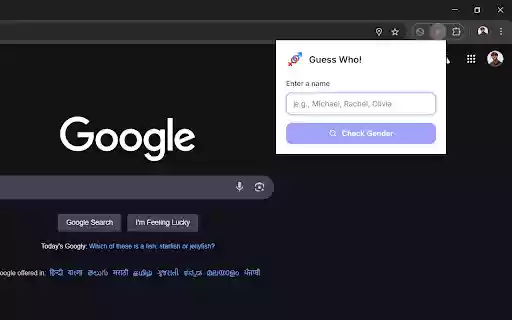 Name2Gender  from Chrome web store to be run with OffiDocs Chromium online