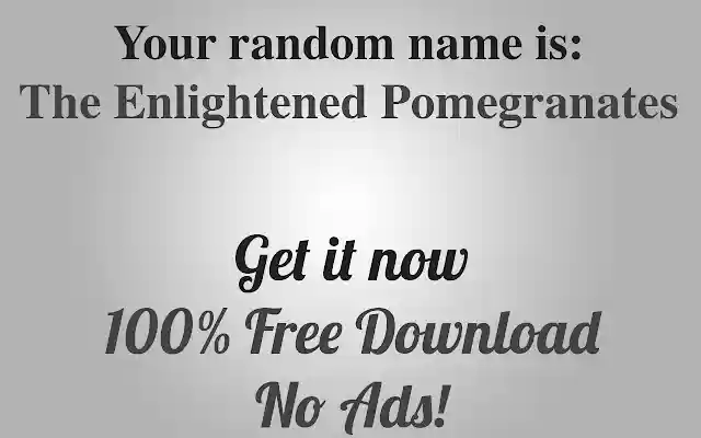 Name Generator Extension  from Chrome web store to be run with OffiDocs Chromium online