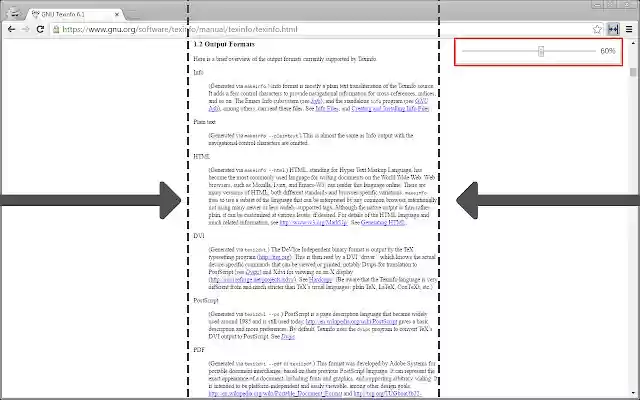 Narrower  from Chrome web store to be run with OffiDocs Chromium online
