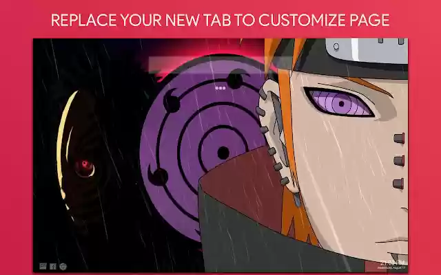 Tab Baharu Tersuai HD Wallpaper Live Naruto daripada kedai web Chrome untuk dijalankan dengan OffiDocs Chromium dalam talian