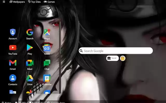 Naruto Shippuden Wallpaper New Tab Theme  from Chrome web store to be run with OffiDocs Chromium online