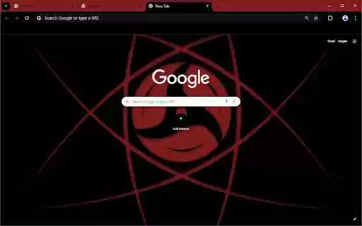 Naruto Uchiha theme  from Chrome web store to be run with OffiDocs Chromium online