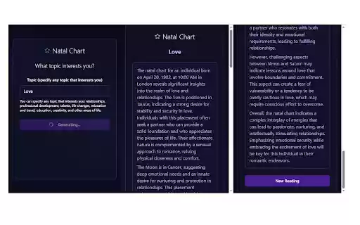 Natal Chart – Birth Chart  Astrology Tool  from Chrome web store to be run with OffiDocs Chromium online