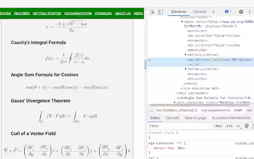 Native MathML  from Chrome web store to be run with OffiDocs Chromium online