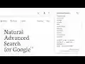 Natural Advanced Search for Google™  from Chrome web store to be run with OffiDocs Chromium online