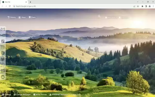 Nature Scenery Wallpaper de la boutique en ligne Chrome à exécuter avec OffiDocs Chromium en ligne