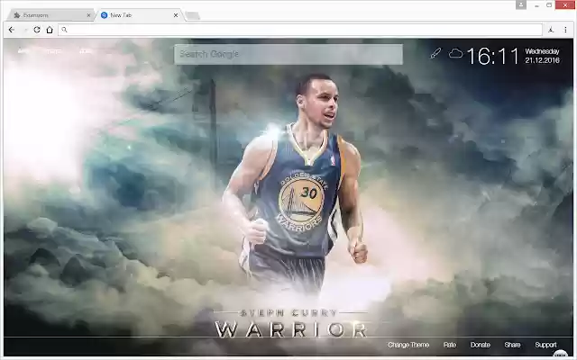 NBA Stephen Curry Wallpapers HD Custom NewTab  from Chrome web store to be run with OffiDocs Chromium online
