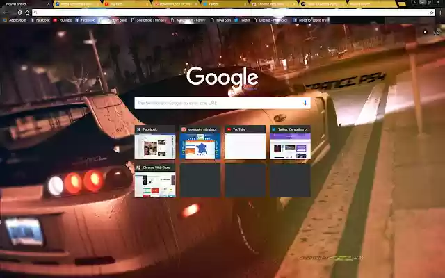 Need For Speed France thème officiel  from Chrome web store to be run with OffiDocs Chromium online
