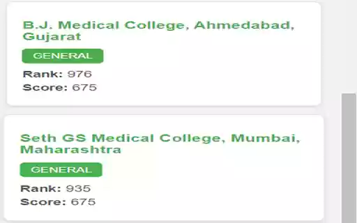 NEET College Predictor  from Chrome web store to be run with OffiDocs Chromium online