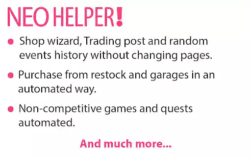 NeoHelper for Neopets  from Chrome web store to be run with OffiDocs Chromium online