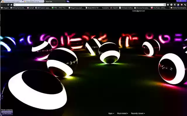 Neon Balls Theme from Chrome web store to be run with OffiDocs Chromium online Neon Balls Theme from Chrome web store to be run with OffiDocs Chromium online