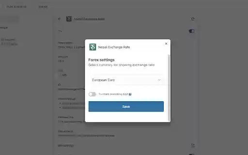 Nepali Exchange Rate  from Chrome web store to be run with OffiDocs Chromium online