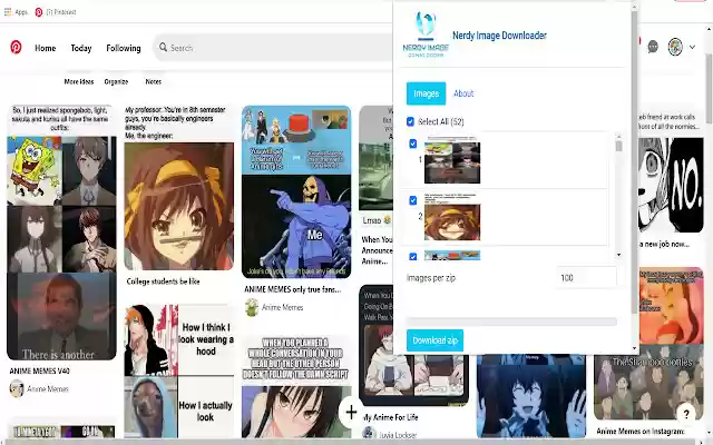 Nerdy Image Downloader from Chrome web store to be run with OffiDocs Chromium online Nerdy Image Downloader from Chrome web store to be run with OffiDocs Chromium online