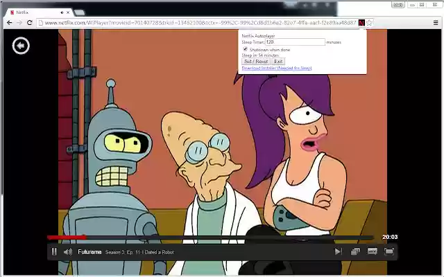 Netflix Autoplayer With System Sleep Timer dari toko web Chrome untuk dijalankan dengan OffiDocs Chromium online