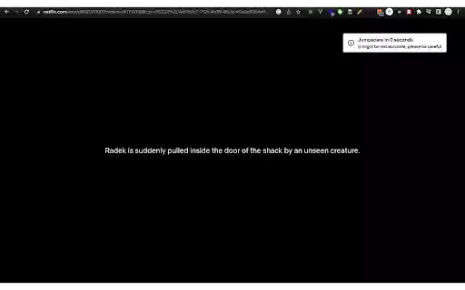 Netflix Jumpscare Notifier  from Chrome web store to be run with OffiDocs Chromium online