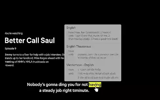 Netflix Subtitle Enhancer for English Learners  from Chrome web store to be run with OffiDocs Chromium online