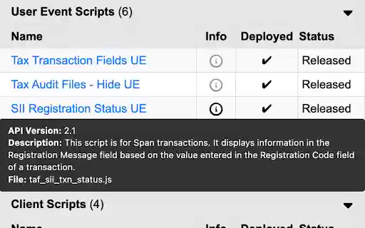 NetSuite Script Deployments  from Chrome web store to be run with OffiDocs Chromium online
