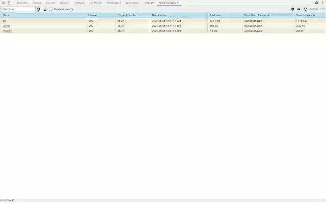Network explorer  from Chrome web store to be run with OffiDocs Chromium online