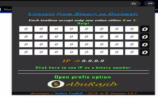network tool convert numbers from Chrome web store to be run with OffiDocs Chromium online network tool convert numbers from Chrome web store to be run with OffiDocs Chromium online
