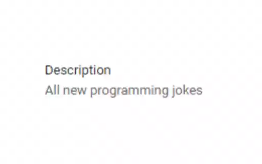 New Programming Jokes from Chrome web store to be run with OffiDocs Chromium online New Programming Jokes from Chrome web store to be run with OffiDocs Chromium online