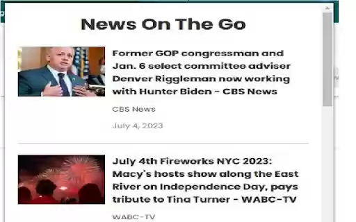 News on the Go  from Chrome web store to be run with OffiDocs Chromium online