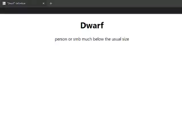 New tab Dictionary  from Chrome web store to be run with OffiDocs Chromium online