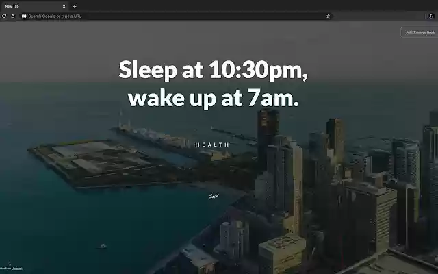 New Tab Goals  from Chrome web store to be run with OffiDocs Chromium online
