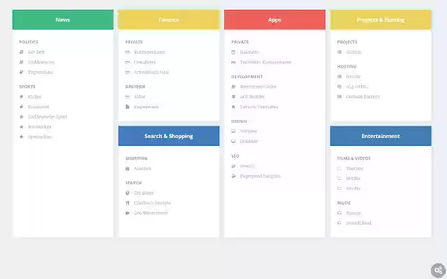 New Tab Link Collection from Chrome web store to be run with OffiDocs Chromium online New Tab Link Collection from Chrome web store to be run with OffiDocs Chromium online