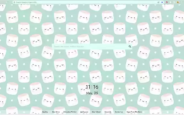 New Tab Marsh Mellow  from Chrome web store to be run with OffiDocs Chromium online