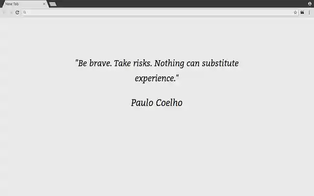New Tab, New Quote  from Chrome web store to be run with OffiDocs Chromium online