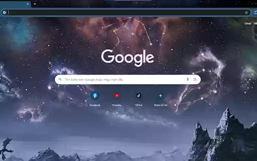 New tab theme  from Chrome web store to be run with OffiDocs Chromium online