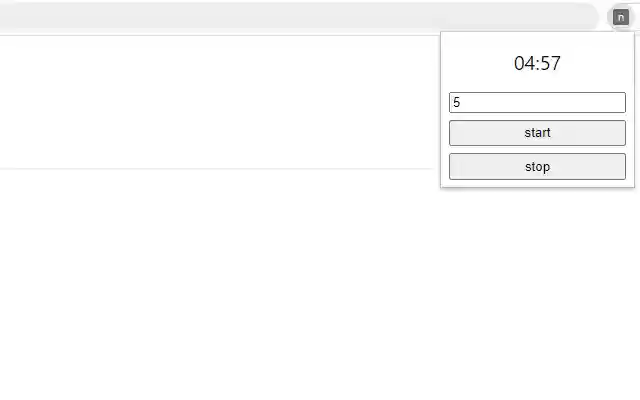 new tab timer  from Chrome web store to be run with OffiDocs Chromium online