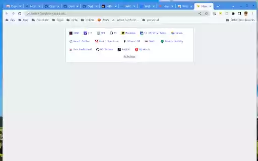 New Tab Unlimited Bookmarks  from Chrome web store to be run with OffiDocs Chromium online