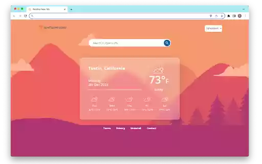 New Tab Weather from Chrome web store to be run with OffiDocs Chromium online New Tab Weather from Chrome web store to be run with OffiDocs Chromium online