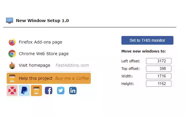 New Window Setup from Chrome web store to be run with OffiDocs Chromium online New Window Setup from Chrome web store to be run with OffiDocs Chromium online