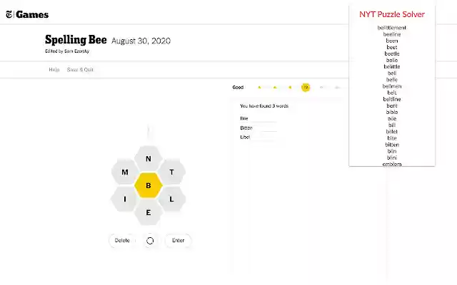 New York Times Puzzle Solver from Chrome web store to be run with OffiDocs Chromium online New York Times Puzzle Solver from Chrome web store to be run with OffiDocs Chromium online