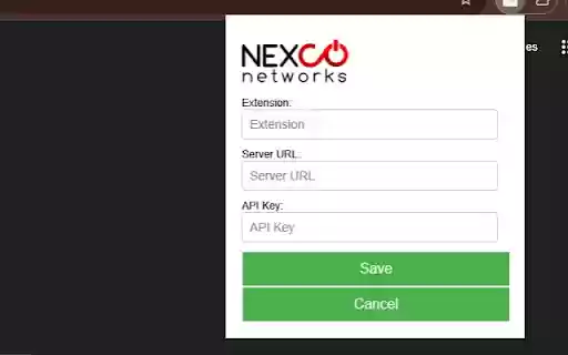 Nexco Networks Click2Call  from Chrome web store to be run with OffiDocs Chromium online