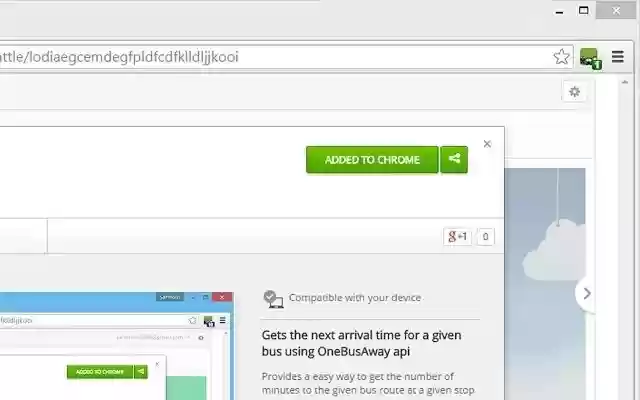 Next Bus Away Seattle  from Chrome web store to be run with OffiDocs Chromium online