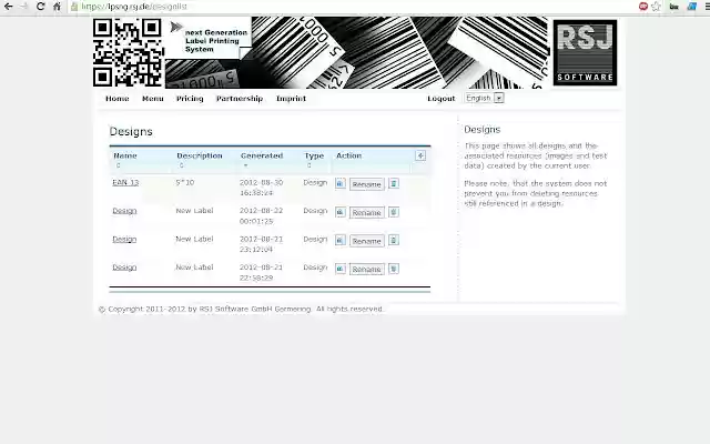 Next Generation Label Printing  from Chrome web store to be run with OffiDocs Chromium online