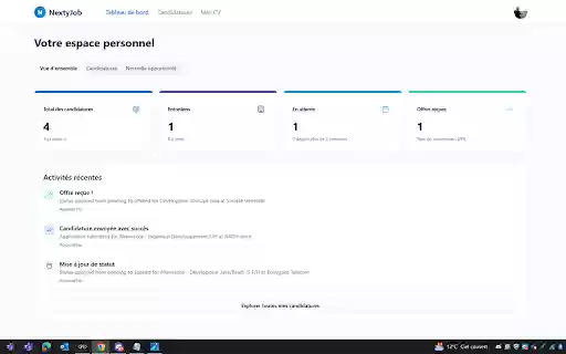 NextyJob Assistant de candidature  from Chrome web store to be run with OffiDocs Chromium online