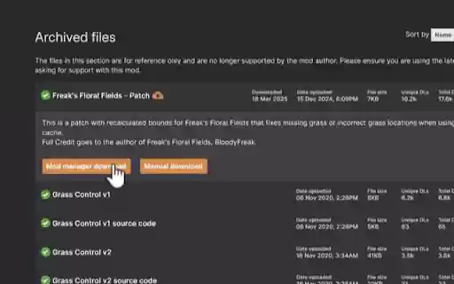 Nexus Mods Sensible Archive  from Chrome web store to be run with OffiDocs Chromium online