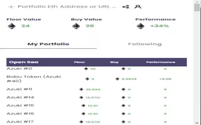 nft analytics v16  from Chrome web store to be run with OffiDocs Chromium online