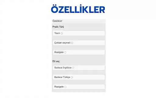 İngilizce Türkçe Kelime Pratik  from Chrome web store to be run with OffiDocs Chromium online