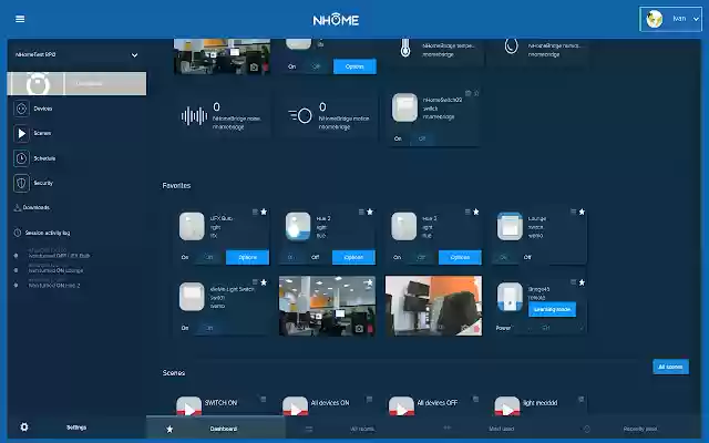 NHome extension  from Chrome web store to be run with OffiDocs Chromium online